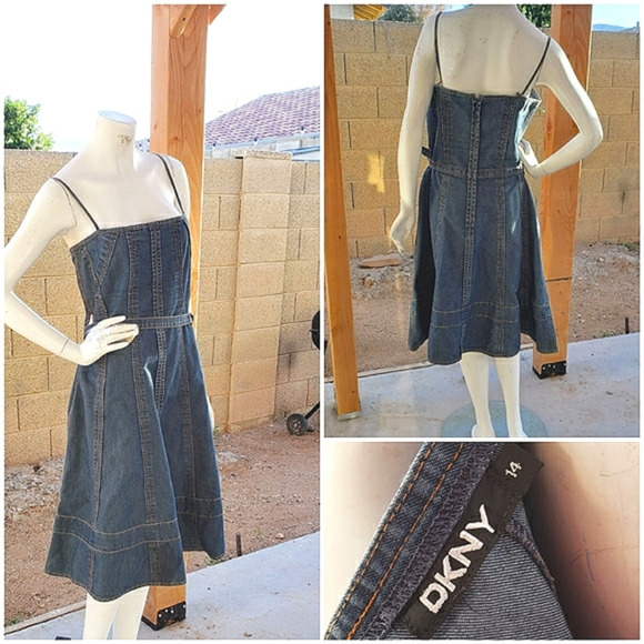 DKNY Denim Blue Jean Dress‎